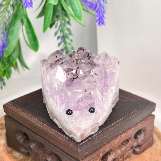 Amethyst Hedgehog Cluster Crystal Animal 228g