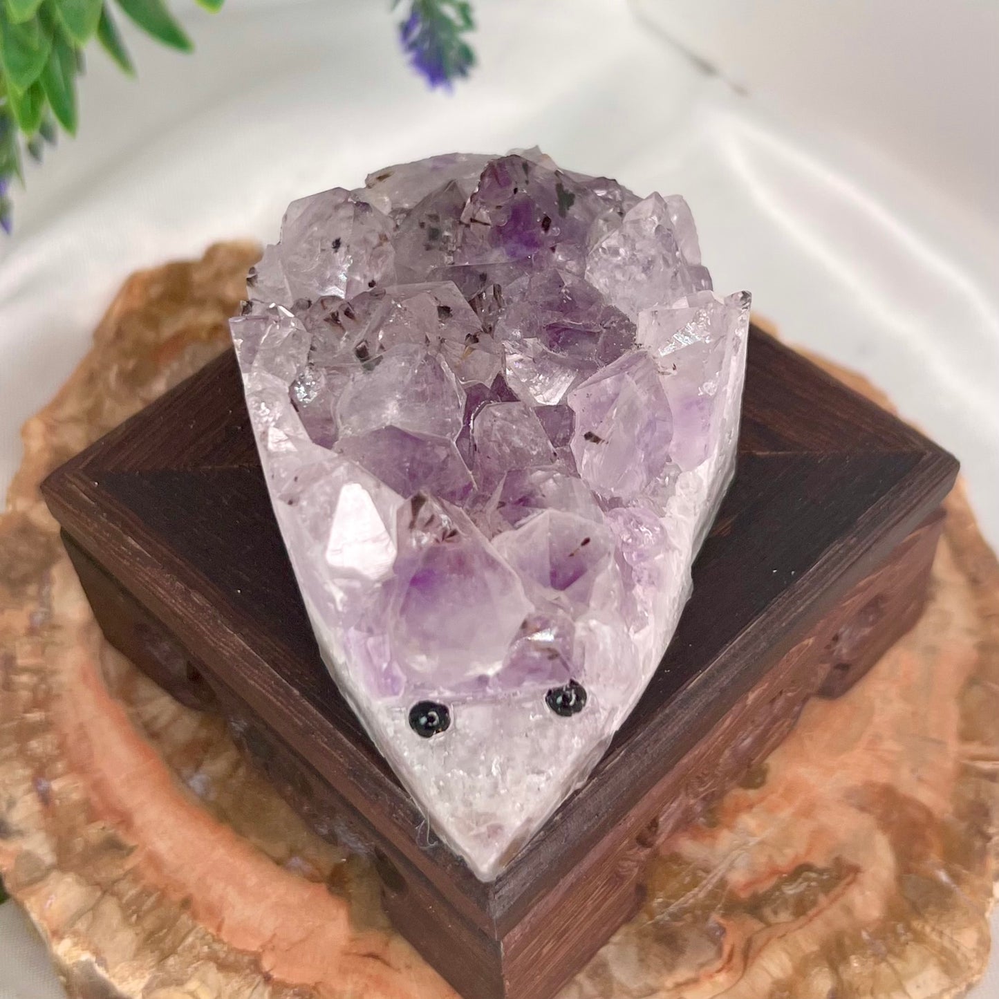 Amethyst Hedgehog Cluster Crystal Animal 228g