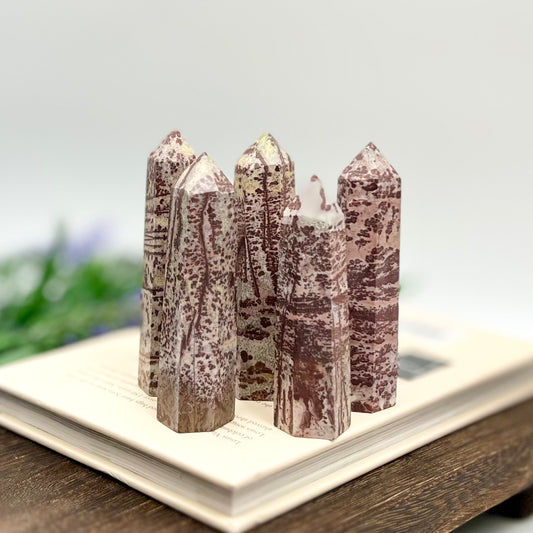 Picture Jasper Points Towers Natural Crystal Generators YOU CHOOSE