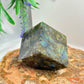 Labradorite Floating Cube Crystal Carving 306g