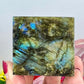Labradorite Floating Cube Crystal Carving 306g