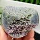 Purple Green Grape Agate RARE UNTREATED Sphere Botryoidal Crystal Ball 278g 67mm