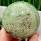 Moss Agate Sphere High Quality Crystal Ball 322g 63mm