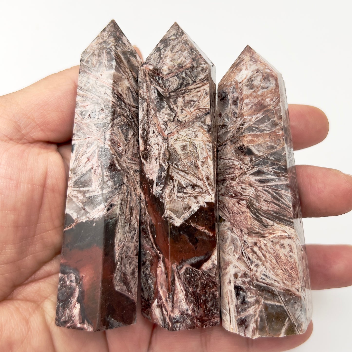 Red Violet Jasper Points Towers Crystal Generators YOU CHOOSE