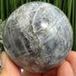 Labradorite Sunset Yellow Sphere Healing Crystal Ball Flashy Gemstone 328g 61mm
