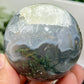 Blue Green Moss Agate with Selenite Sphere High Quality Crystal Ball 298g 61mm