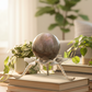 Labradorite Purple Sphere Healing Crystal Ball Flashy Gemstone 170g 48mm