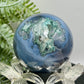 Blue Moss Agate Sphere Healing Crystal Ball 180g 51mm