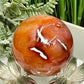 Carnelian in Orca Agate Sphere Healing Crystal Ball 126g 45mm