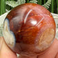 Carnelian in Orca Agate Sphere Healing Crystal Ball 126g 45mm