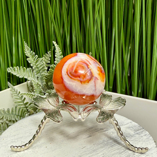 Carnelian Sphere Healing Crystal Ball 100g 41mm