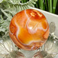Carnelian in Orca Agate Sphere Healing Crystal Ball 90g 41mm