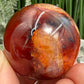 Carnelian in Orca Agate Sphere Healing Crystal Ball 72g 38mm