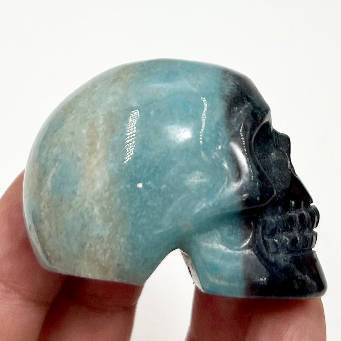 Trolleite Rare Skull 2 Inches Hand Carved Crystal Carving