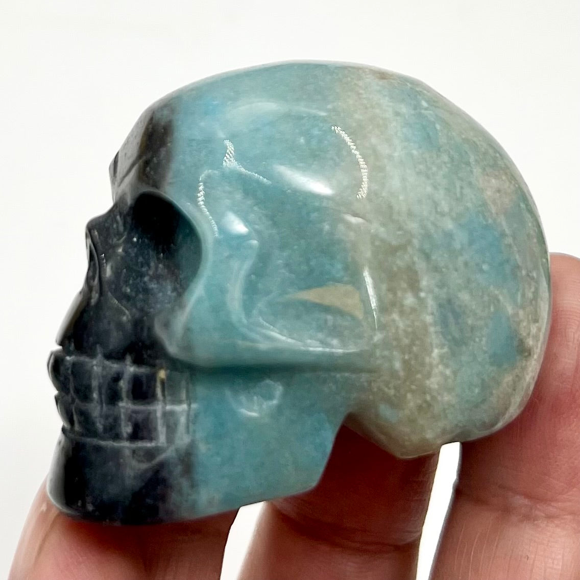 Trolleite Rare Skull 2 Inches Hand Carved Crystal Carving