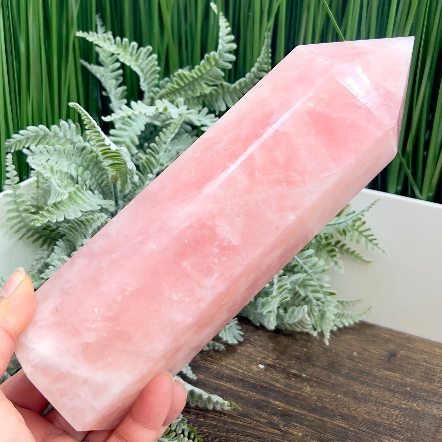 Rose Quartz Tower Healing Crystal Generator 1610g