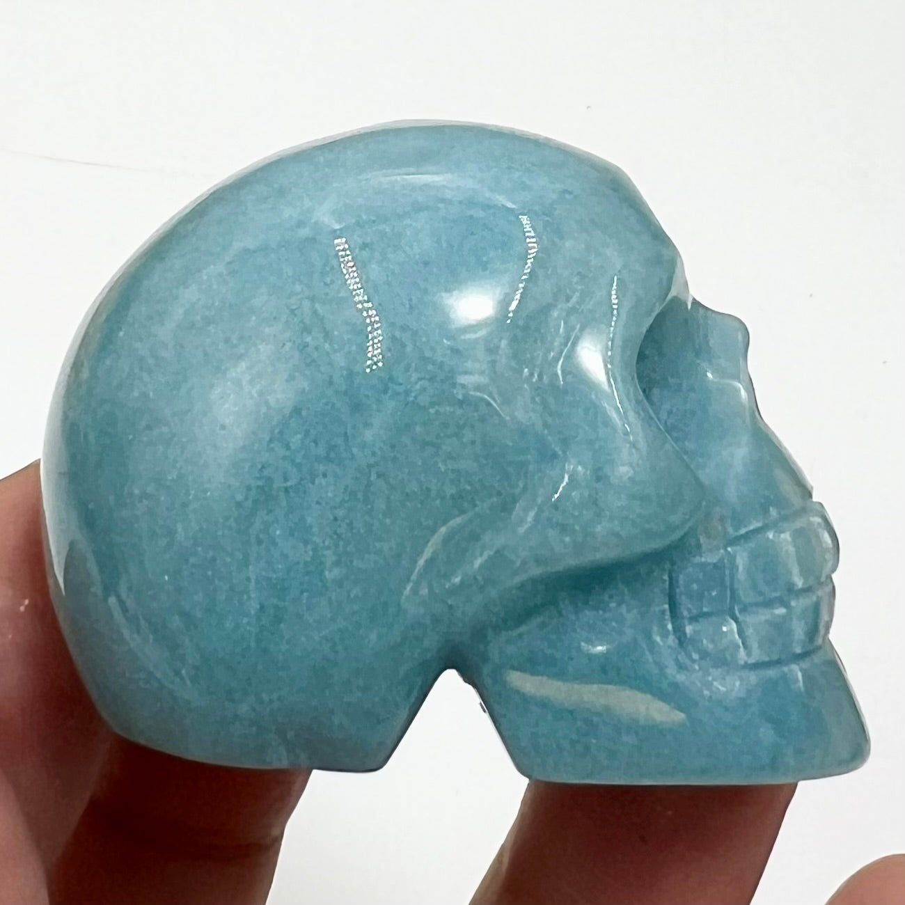 Trolleite Rare Skull 2 Inches Hand Carved Crystal Carving