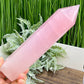 Rose Quartz Tower Translucent Healing Crystal Generator 870g