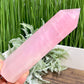 Rose Quartz Tower Translucent Healing Crystal Generator 870g