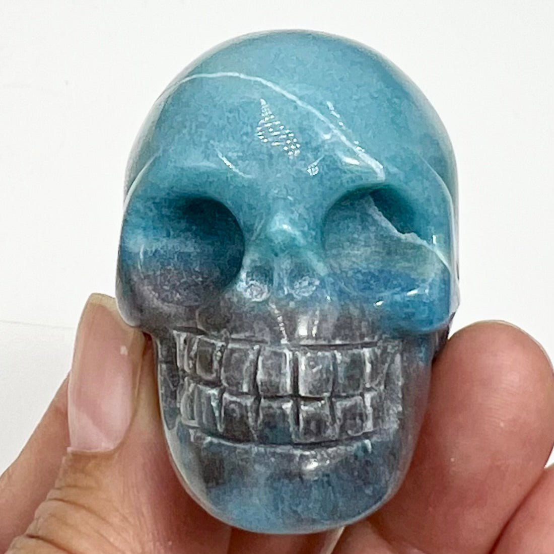 Trolleite Rare Skull 2 Inches Hand Carved Crystal Carving
