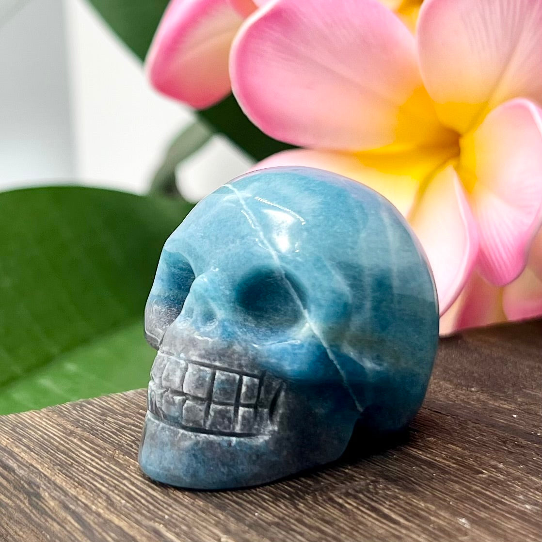 Trolleite Rare Skull 2 Inches Hand Carved Crystal Carving