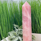 Rose Quartz Huge Tower Translucent Healing Crystal Generator 2562g 365mm