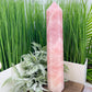Rose Quartz Huge Tower Translucent Healing Crystal Generator 2562g 365mm