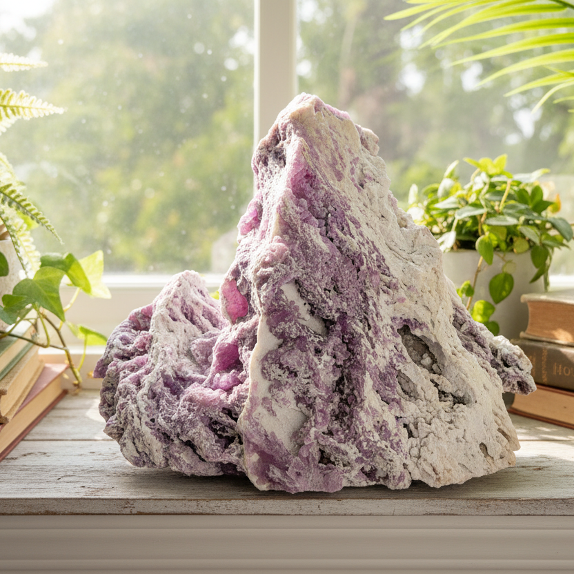 Purple Fluorite Barite Matrix Raw Mineral Specimen Healing Natural Crystal 3264g