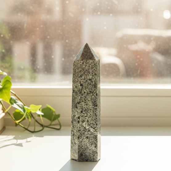 Yooperlite Tower UV Reactive Crystal Generator 1026g 207mm