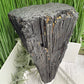 Huge Black Tourmaline Schorl Hay Stack Raw Specimen with Stand Crystal 5kg 11lbs