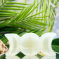 Satin Spar Selenite Moon Phases Bowl Crystal Carving 250g