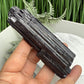 Black Tourmaline Schorl Hay Stack Raw Specimen with Stand Crystal 174g