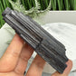 Black Tourmaline Schorl Hay Stack Raw Specimen with Stand Crystal 174g