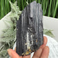 Black Tourmaline Schorl Hay Stack Raw Specimen with Stand Crystal 374g