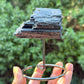 Black Tourmaline Schorl Hay Stack Raw Specimen with Stand Crystal 218g