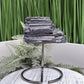 Black Tourmaline Schorl Hay Stack Raw Specimen with Stand Crystal 218g