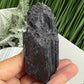 Black Tourmaline Schorl Hay Stack Raw Specimen with Stand Crystal 218g