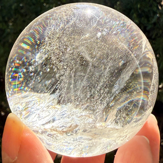 Clear Quartz Sphere Crystal Ball 212g 53mm