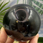 Black Obsidian Sphere Large Crystal Ball 669g 79mm Diameter