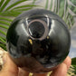 Black Obsidian Sphere Large Crystal Ball 669g 79mm Diameter