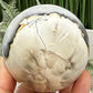 Volcanic Agate Quartz Sphere UV Reactive Crystal Ball 434g 70mm