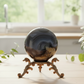 Volcanic Agate Quartz Sphere UV Reactive Crystal Ball 528g 73mm