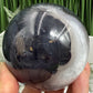Volcanic Agate Quartz Sphere UV Reactive Crystal Ball 592g 75mm
