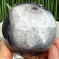 Volcanic Agate Quartz Sphere UV Reactive Crystal Ball 592g 75mm