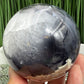 Volcanic Agate Quartz Sphere UV Reactive Crystal Ball 592g 75mm