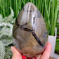 Dragon Septarian Jasper Egg with Stand Crystal Carving 934g