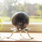 Volcanic Agate Quartz Sphere UV Reactive Crystal Ball 526g 73mm