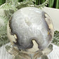 Volcanic Agate Quartz Sphere UV Reactive Crystal Ball 425g 68mm