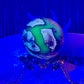 Volcanic Agate Quartz Sphere UV Reactive Crystal Ball 327g 63mm