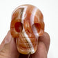 Carnelian Skull 2 Inches Rare Hand Carved Crystal Carving
